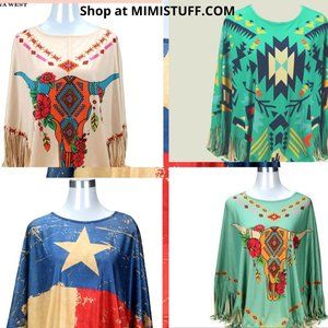 Fringed Ponchos